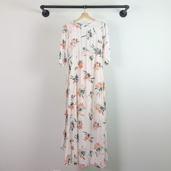 NWT O’Neill Boyce Floral High Low Button Down Maxi Dress - Picture 7 of 9